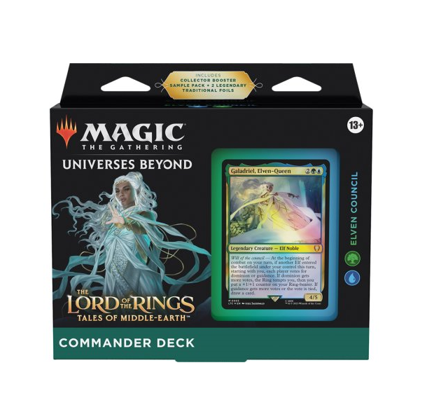 MTG-Commander-Deck-Lord-of-the-Rings-Tales-of-Middle-Earth-Elven-Council.png MTG Commander Deck Lord of the Rings – Tales of Middle-earth – Elven Council - Image 1