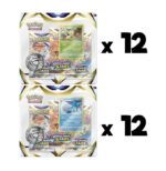 Pokemon Brilliant Stars 3-Pack Blister Case – 24 Blister Box - Image 2