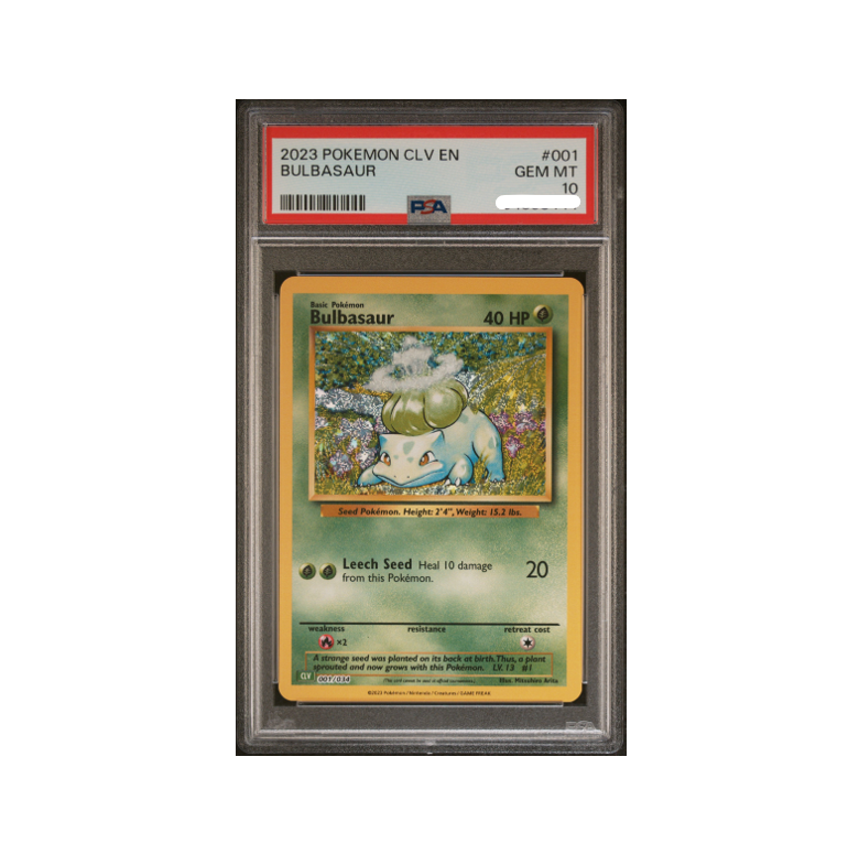 Pokemon-Bulbasaur-Classic-CLV-PSA-10.png Pokemon Bulbasaur Classic CLV – PSA 10 - Image 1