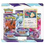 Pokemon Chilling Reign 3-Pack Snorlax Blister