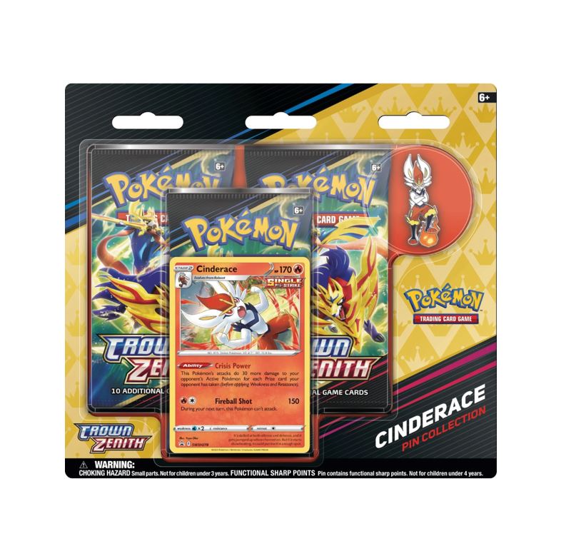 Pokemon-Crown-Zenith-Pin-Collection-Cinderace.jpg Pokemon Crown Zenith Pin Collection – Cinderace - Image 1