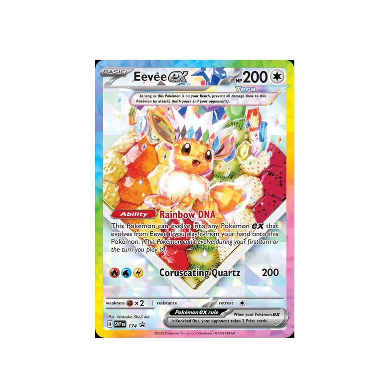 Pokemon-Eevee-EX-SVP-Promo-174.jpg Pokemon Eevee EX SVP Scarlet & Violet Promo 174 - Image 1