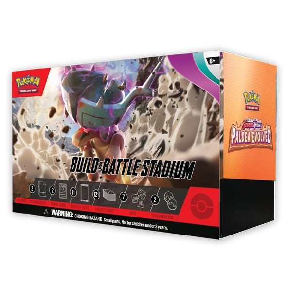 Pokemon-Paldea-Evolved-Build-Battle-Stadium.jpg Pokemon Paldea Evolved Build & Battle Stadium - Image 1
