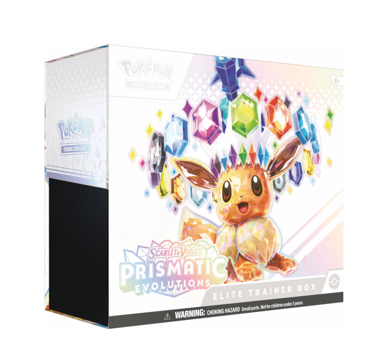 Pokemon-Prismatic-Evolutions-Elite-Trainer-Box.png Pokemon Prismatic Evolutions Elite Trainer Box - Image 1
