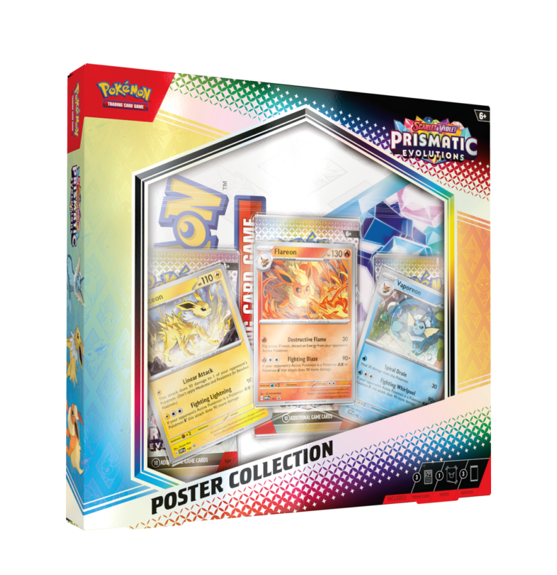 Pokemon-Prismatic-Evolutions-Poster-Collection.png Pokemon Prismatic Evolutions Poster Collection - Image 1