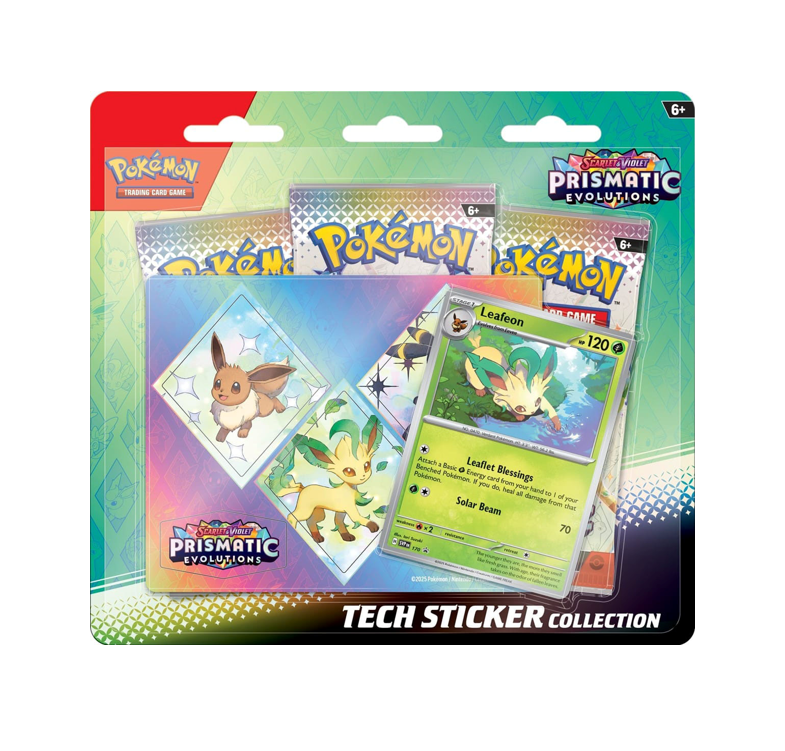 Pokemon-Prismatic-Evolutions-Tech-Sticker-Collection-Leafeon.png Pokemon Prismatic Evolutions Tech Sticker Collection – Leafeon - Image 1