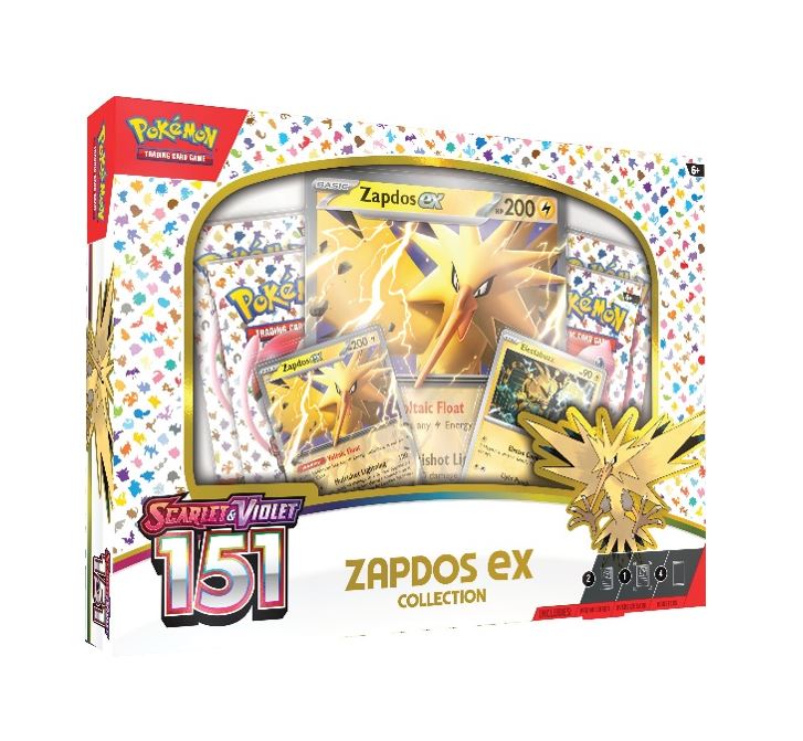 Pokemon-Scarlet-Violet-151-Zapdos-EX-Box.jpg Pokemon Scarlet & Violet 151 Zapdos EX Collection - Image 1