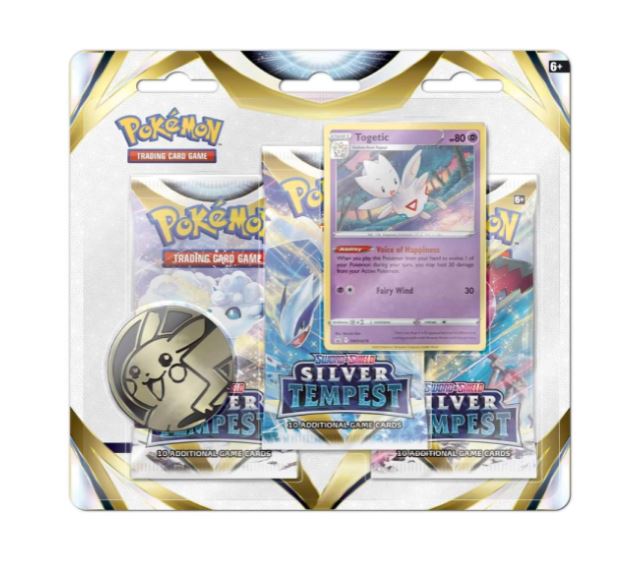 Pokemon-Silver-Tempest-3-Pack-Blister-Togetic.jpg Pokemon Silver Tempest 3-Pack Blister – Togetic - Image 1