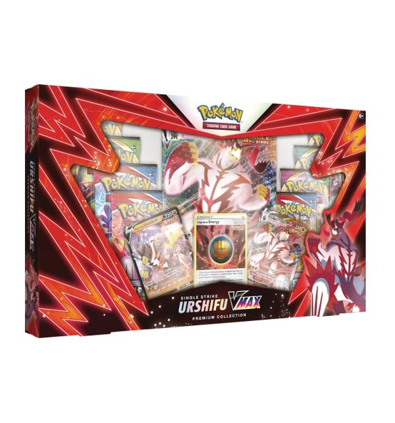 Pokemon-Urshifu-Premium-Collection-Box-Single-Strike.jpg Pokemon Urshifu VMAX Premium Collection Box – Single Strike - Image 1