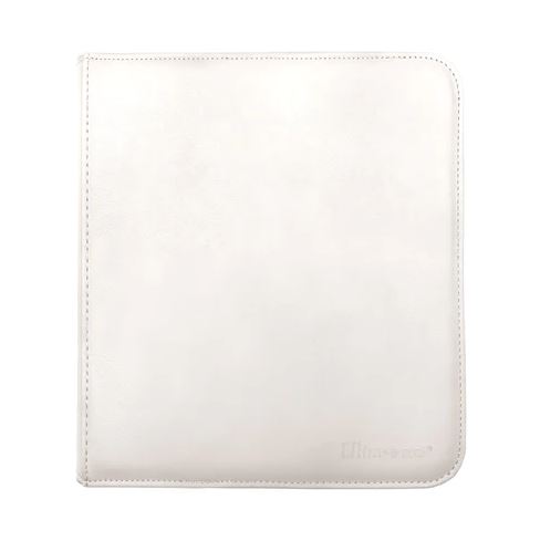 Ultra-Pro-12-Pocket-Binder-Zippered-White.jpg Ultra Pro 12-Pocket Binder Zippered – White - Image 1