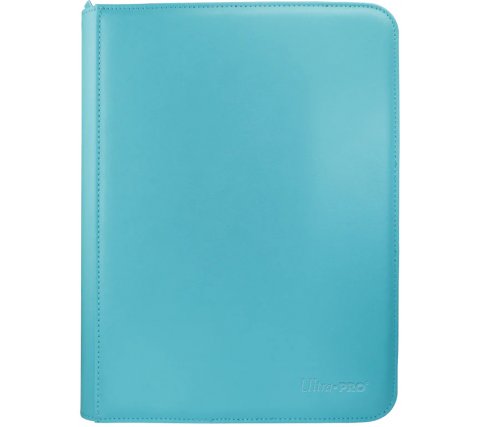 Ultra-Pro-9-Pocket-Binder-Zippered-Light-Blue.jpg Ultra Pro 9-Pocket Binder Zippered – Light Blue - Image 1