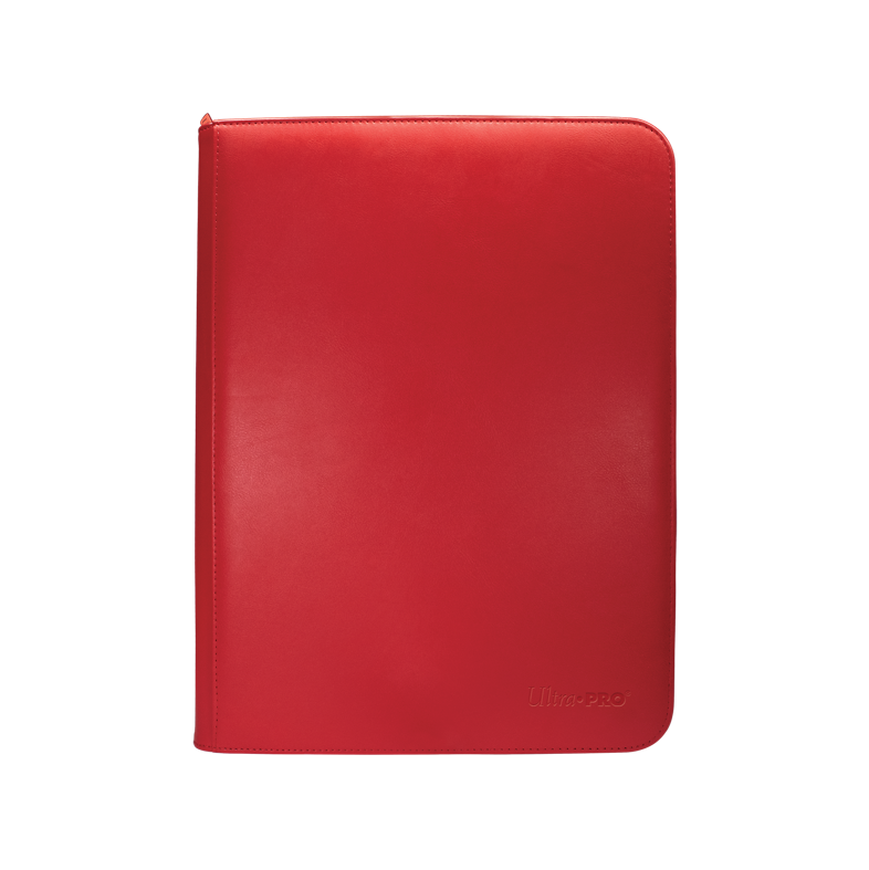Ultra-Pro-9-Pocket-Binder-Zippered-Red.png Ultra Pro 9-Pocket Binder Zippered – Red - Image 1